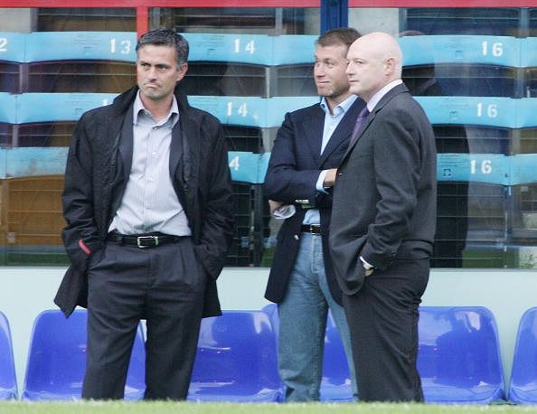 Roman Abramovich and Jose Mourinho